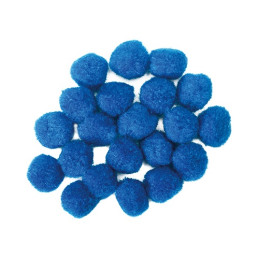 Pompom 20 mm 20 db/csomag kék