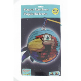 Lampion party mesefigurás gömb 24cm papagáj