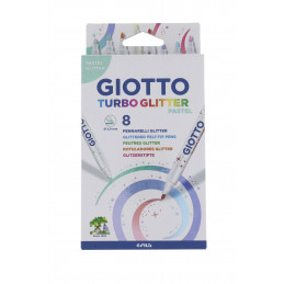 Giotto turbó glitteres filctoll, pasztell színek