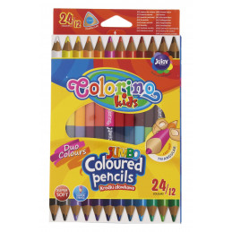 Színes ceruza Colorino kids 12db-os 24 színű vastag