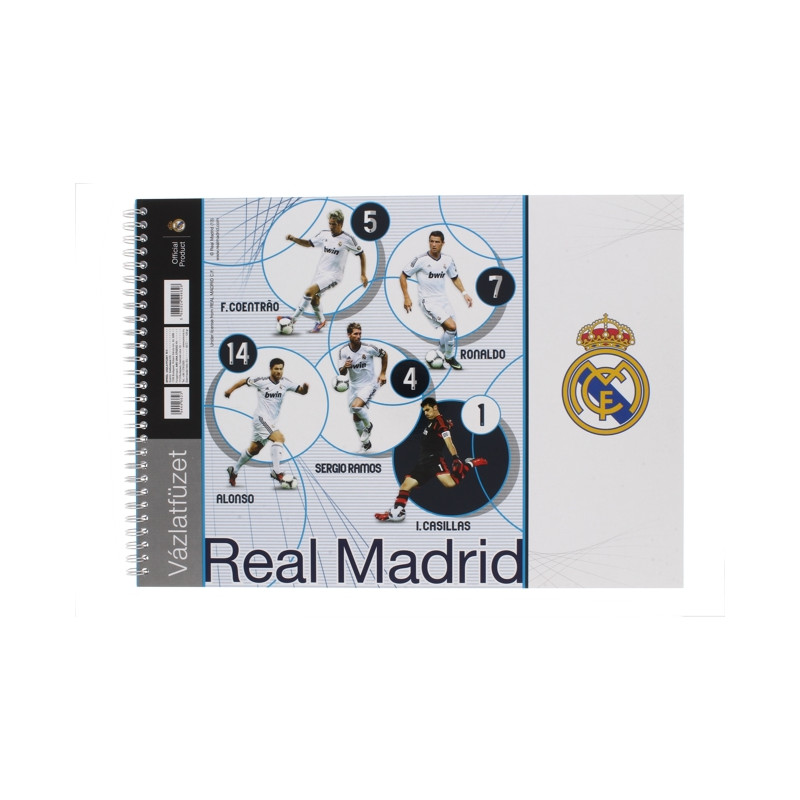 Vázlatfüzet B/4 Real Madrid